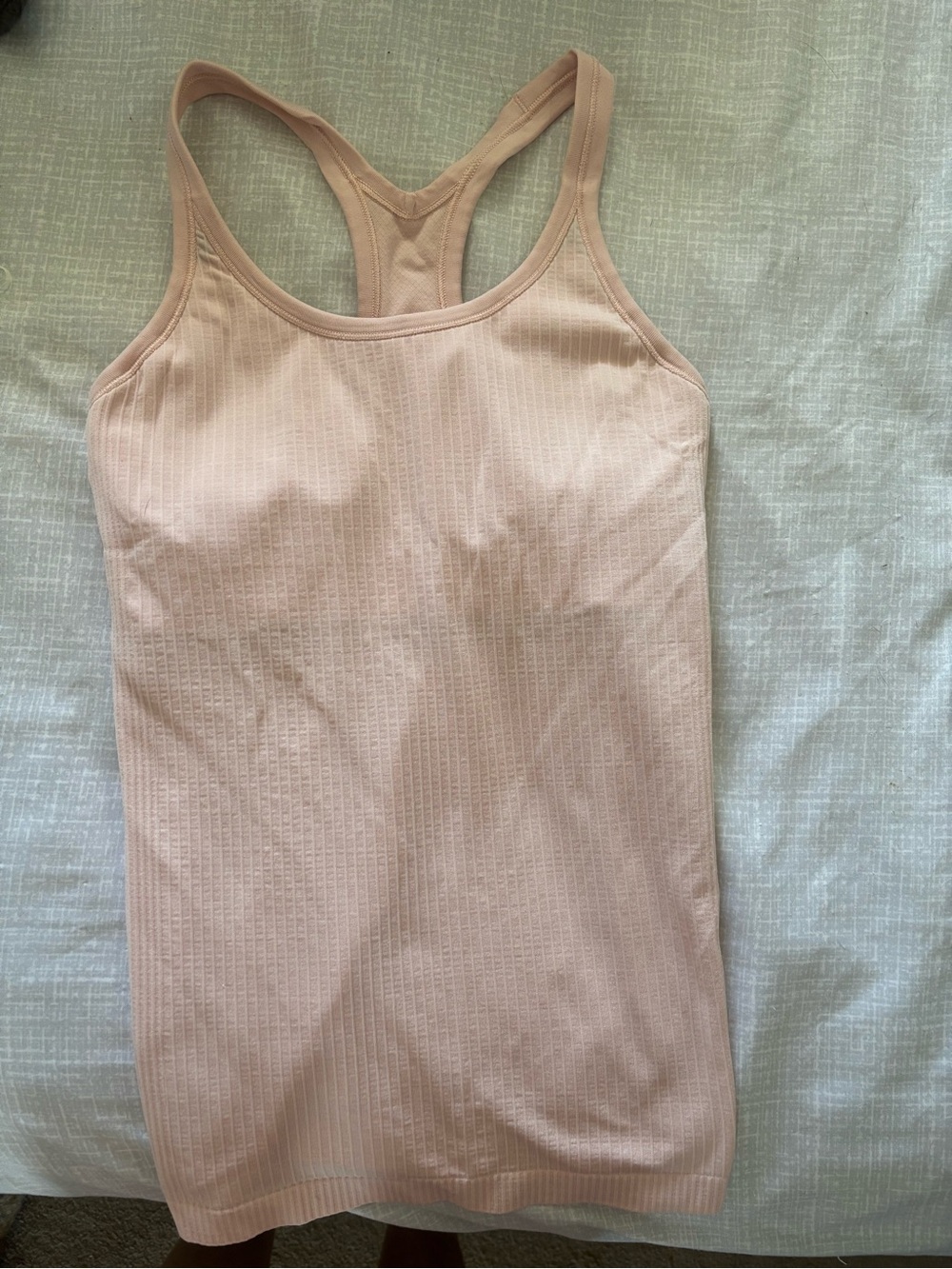 lululemon athletica Light Pink Seamless Racerback Tank